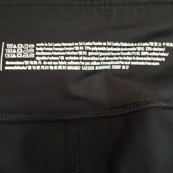 Victoria's Secret‎ Sport Women's size L black crop athletic pant zip ankle - Picture 6 of 8